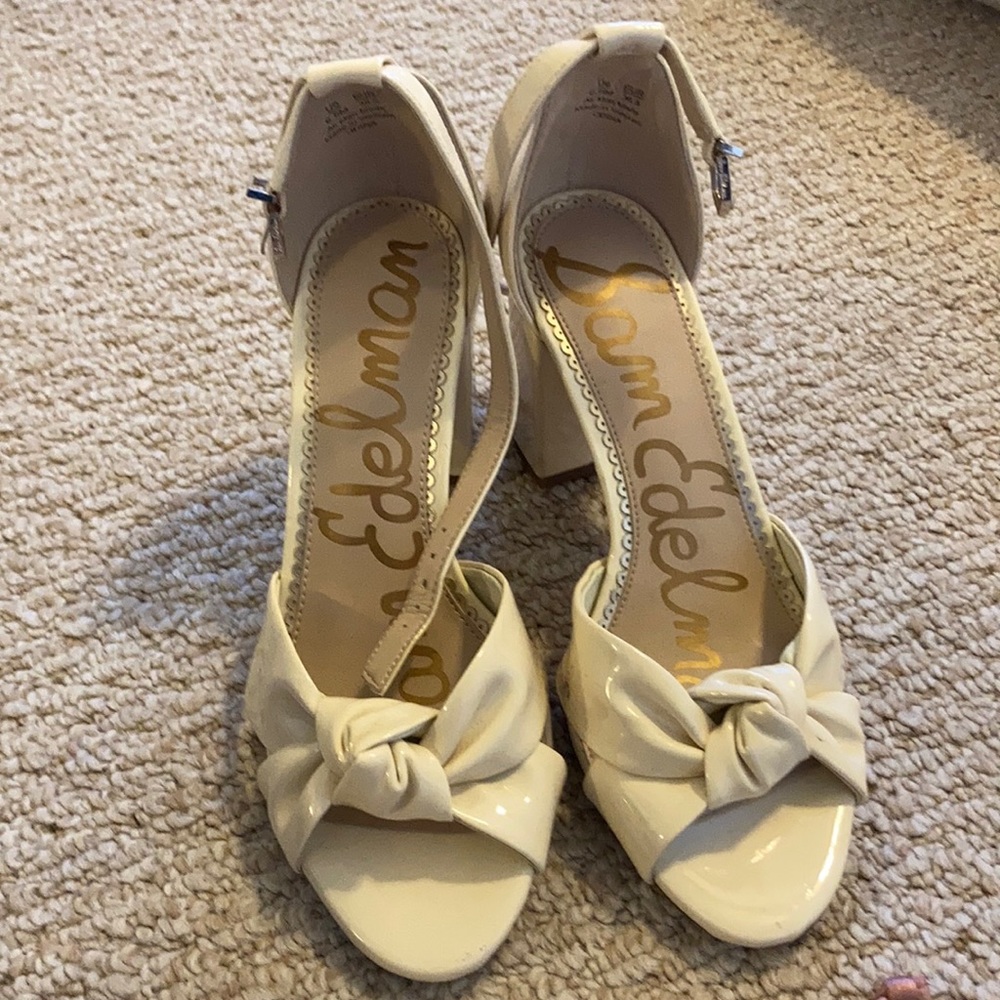 Ivory Block heels by Sam Edelman